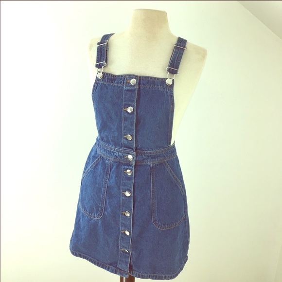 h and m jean dress